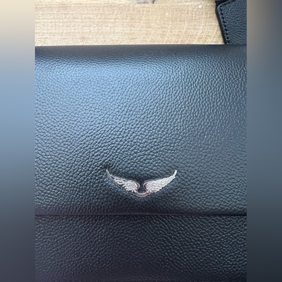 Zadig &Voltaire Black Grained Crossbody Bag New - Picture 2 of 6